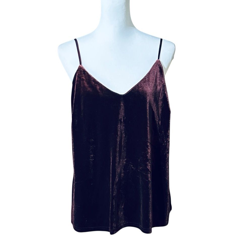 Burgundy Red Purple  Velvet Camisole Top Great for the holidays!